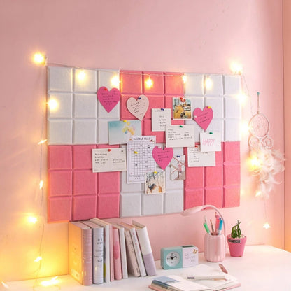 Creative Felt Letter Message Board Nordic Style Family Photo Wall Planning Schedule Board Information Display Office Home Decor