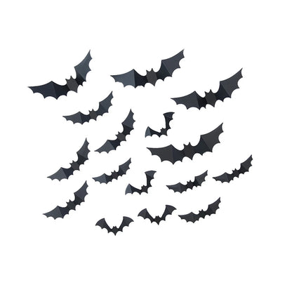 Halloween Party Supplies 20Pcs Spider Wall Stickers PVC 3D Scary Spider Decal for Indoor Haunted House Decorations
