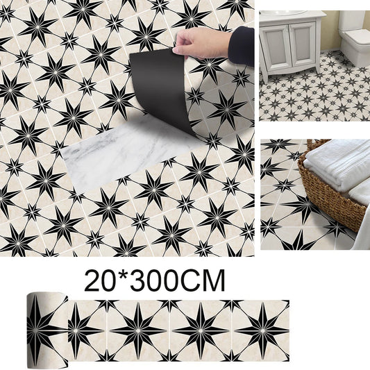 20*300CM Self Adhesive Anti Slip Floor Sticker Waterproof Removable PVC Bathroom Kitchen Home Decor Floor Tile Sticker