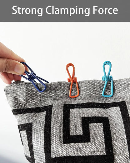 Multipurpose 2 in Chip Bag Clips 10 Pack Metal Clips for Kitchen Food Storage, Laundry Hanging, Bag Chip Bag Sealing