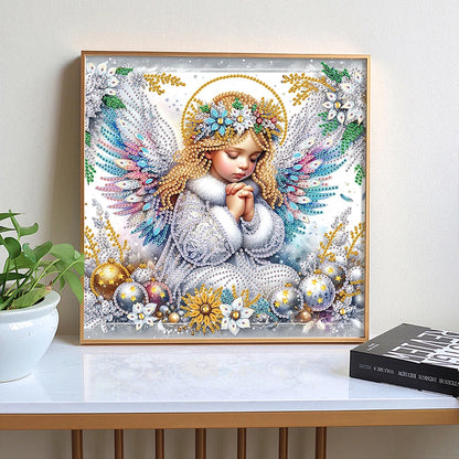 5D DIY Partial Special Shaped Drill Diamond Painting Kit Angel Child Decoration