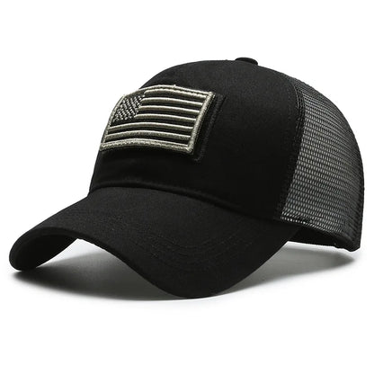 American Flag Camouflage Baseball Cap Breathable