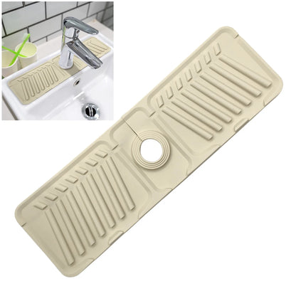 Silicone Faucet Splash Pad Multipurpose Toilet Soap Storage Faucet Mat for Rapid Drainage Kitchen Foldable Drainage Mat