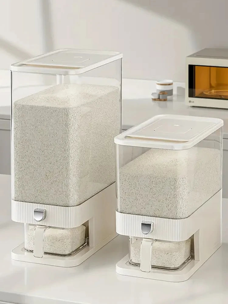 1 storage container for grains and rice, large-capacity grain storage container, household reusable rice bucket with pest and mo